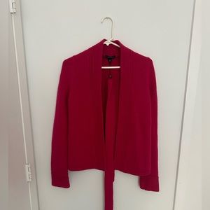 Tommy Hilfiger Hot Pink Open Front Knit Sweater